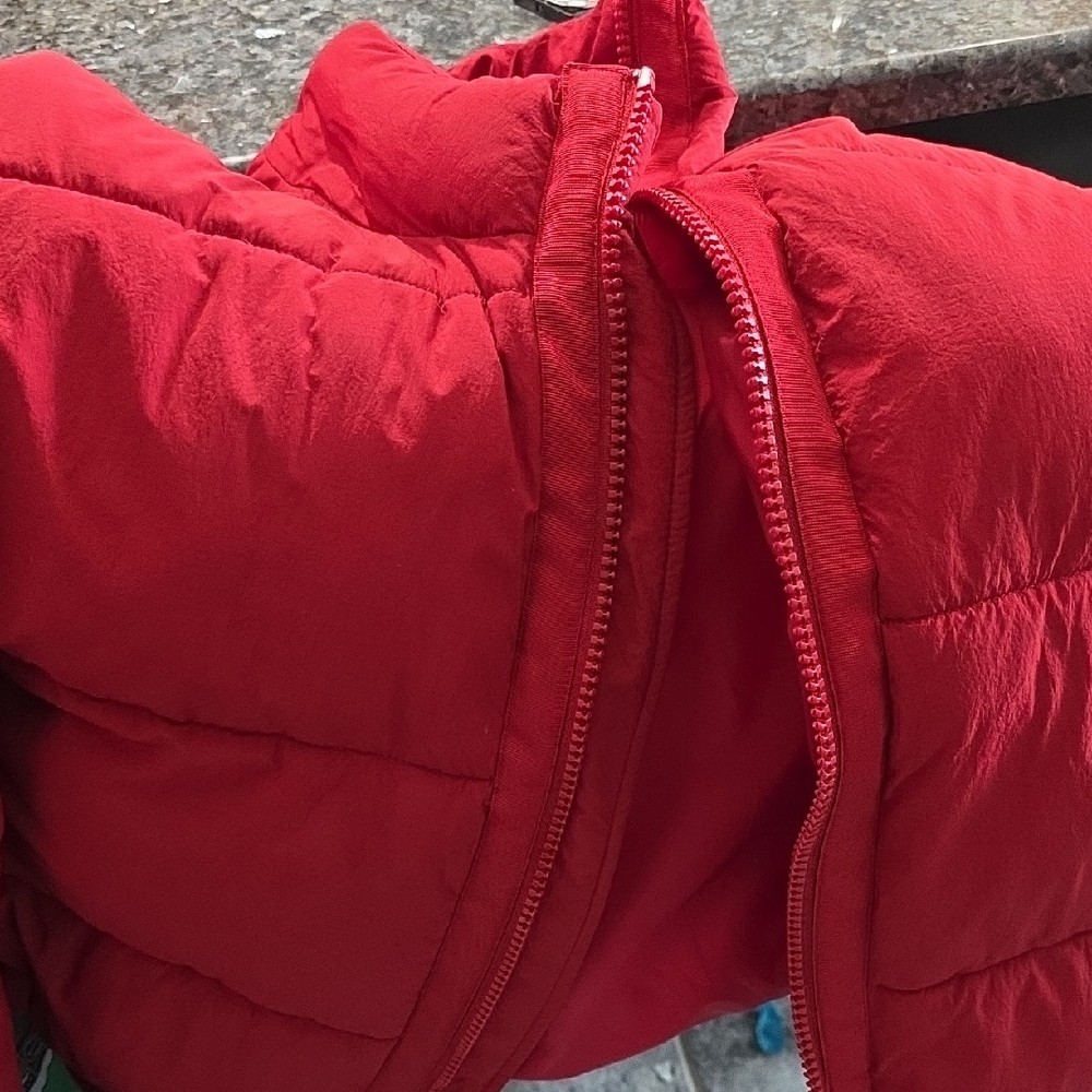 Fabletics Red Puffer Jacket - image 1